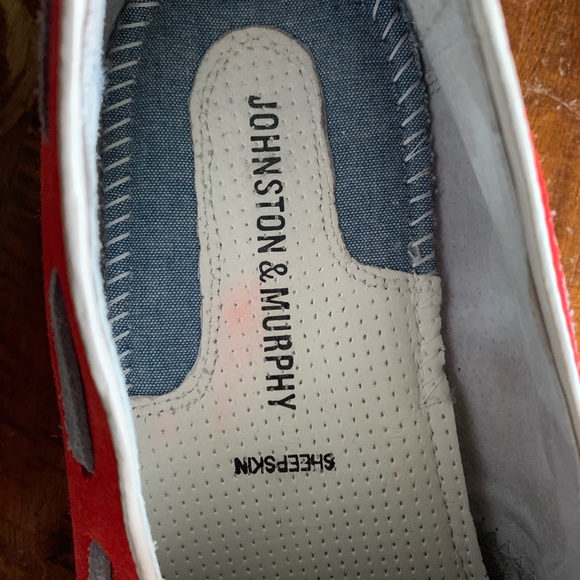 Johnston & Murphy Red Suede Loafer - Picture 5 of 7